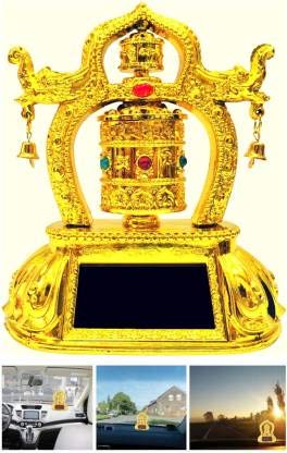 VOILA Rotating Tibetan Buddhist Solar Ring for Vehicle (Auto, Car, Bus, Truck) Dashboard
