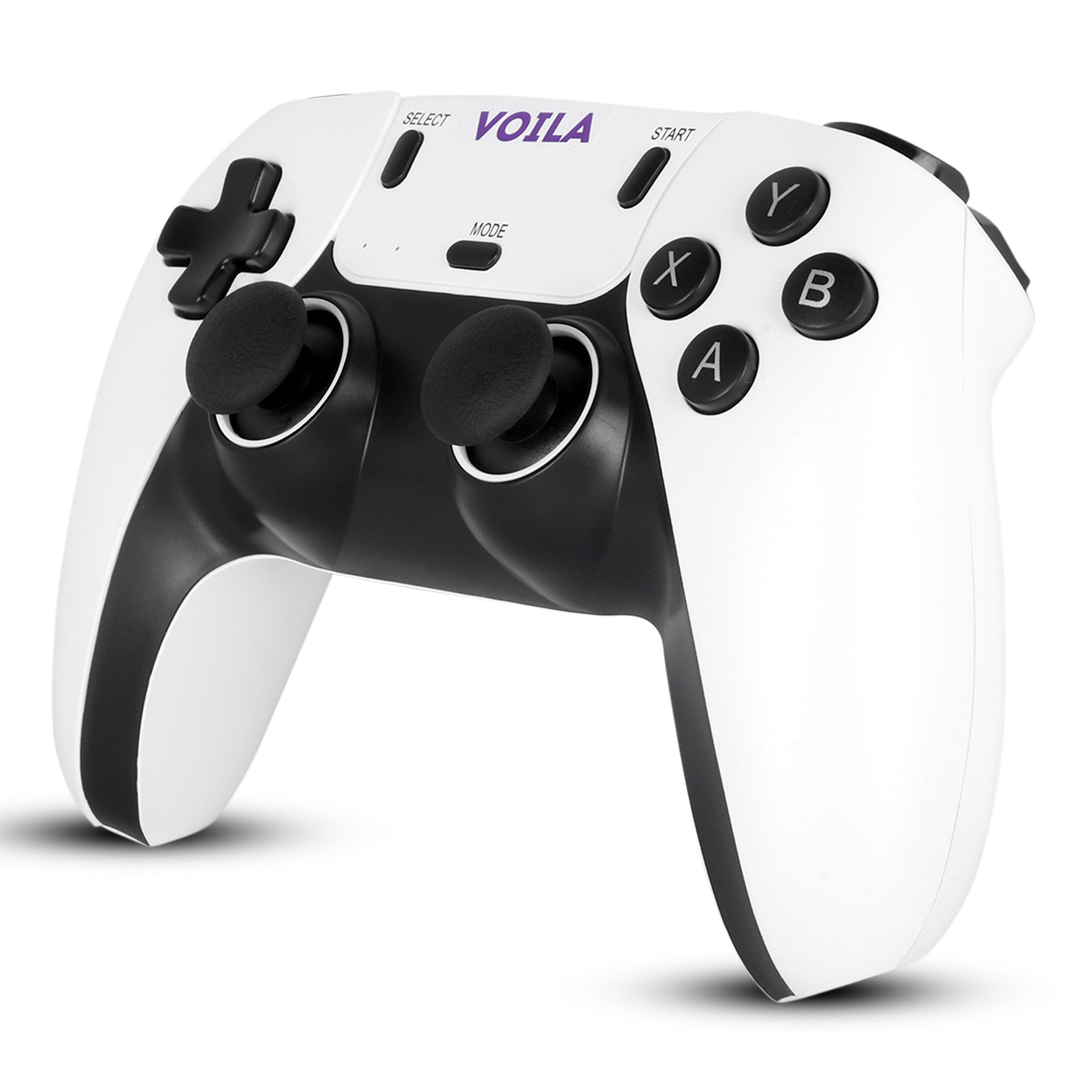 Voila 2.4G Wireless Game Controller Ergonomic Design Dual Player Support Responsive Buttons Compatible with All Gaming Sticks and Consoles
