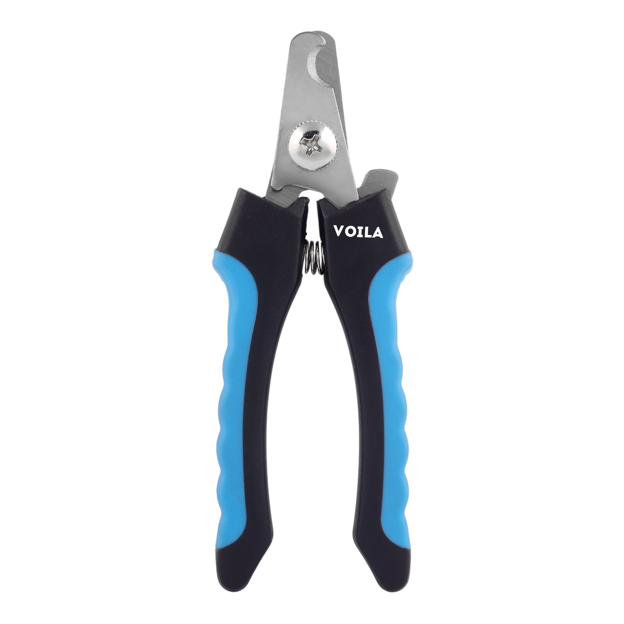 ZUFFIE Pet Nail Clipper & File for Dogs & Cats – Safe, Easy Grooming Tool Set - Blue and Black