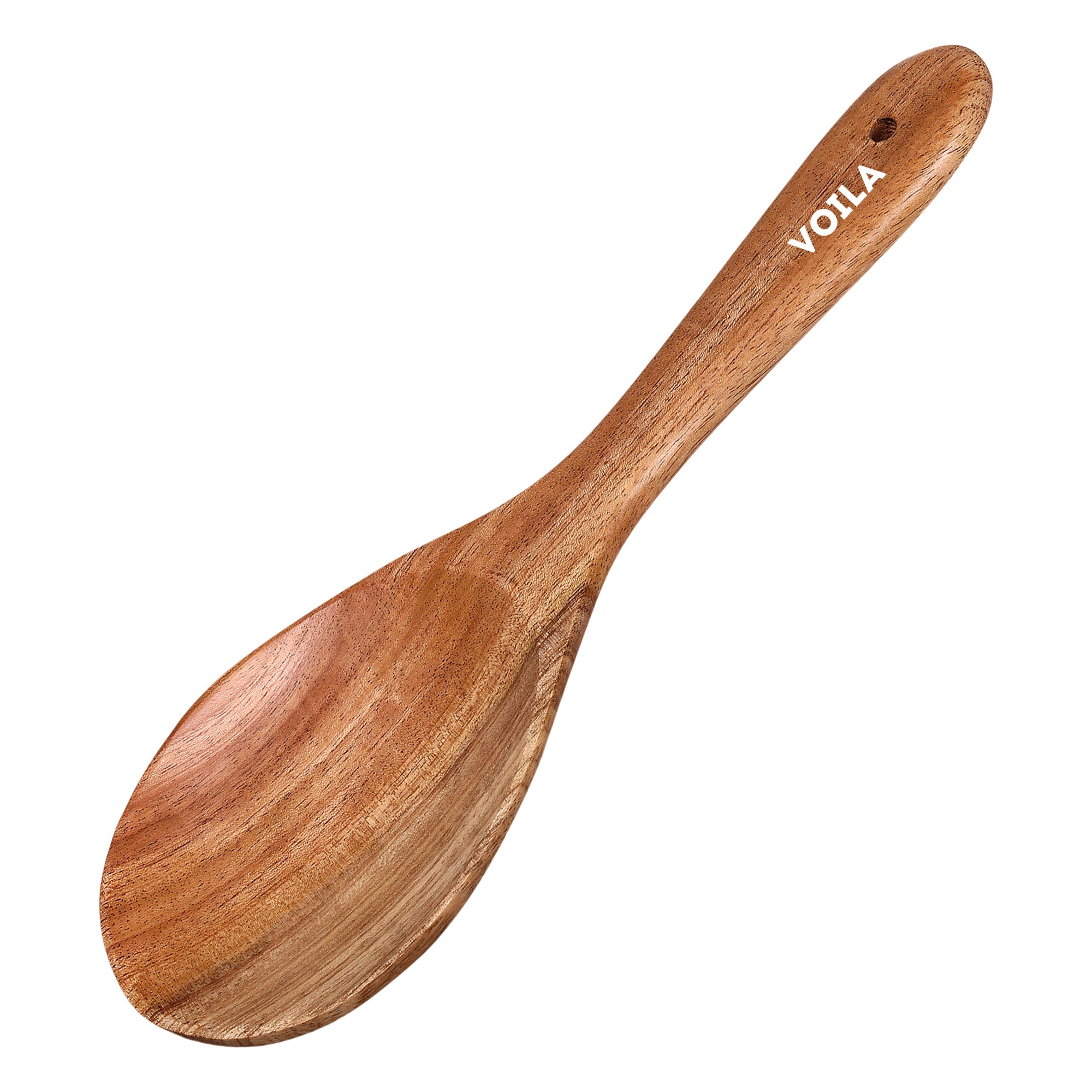 HOMIVA Premium Neem Wooden Serving Spoon ,Large Cooking & Mixing Spoon for Kitchen | Durable & Eco-Friendly ,Heat-Resistant, Non-Scratch Utensil