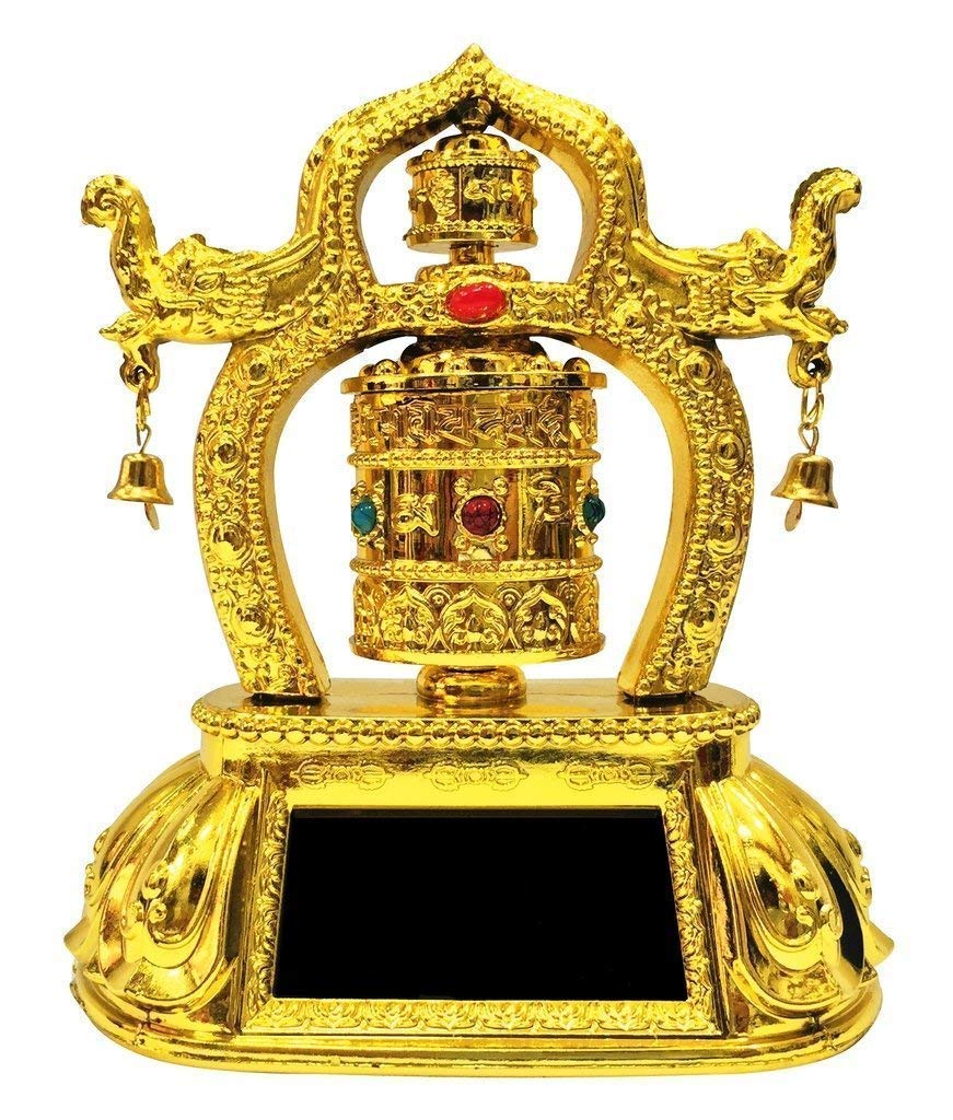 VOILA Rotating Tibetan Buddhist Solar Ring for Vehicle (Auto, Car, Bus, Truck) Dashboard