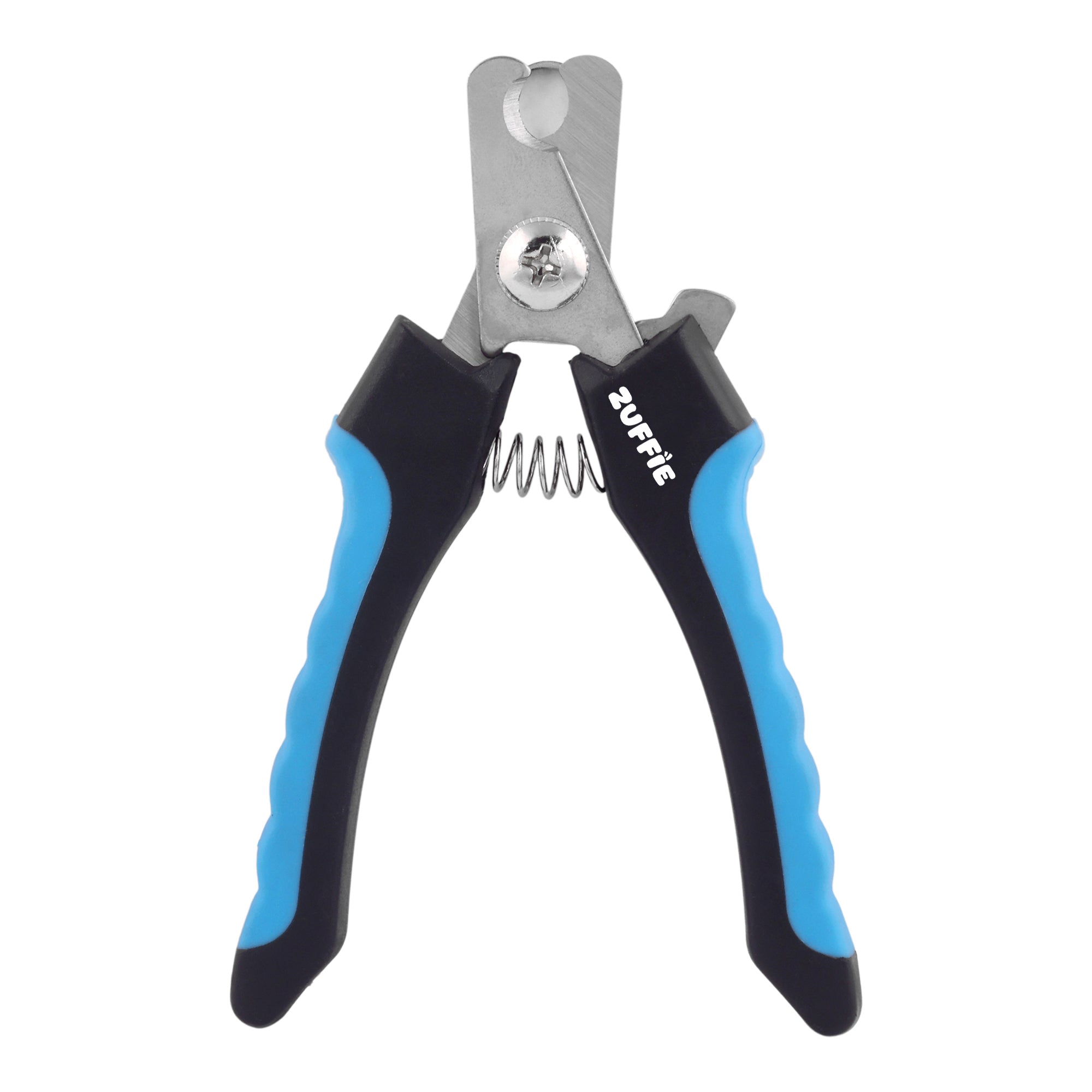 ZUFFIE Pet Nail Clipper & File for Dogs & Cats – Safe, Easy Grooming Tool Set - Blue and Black