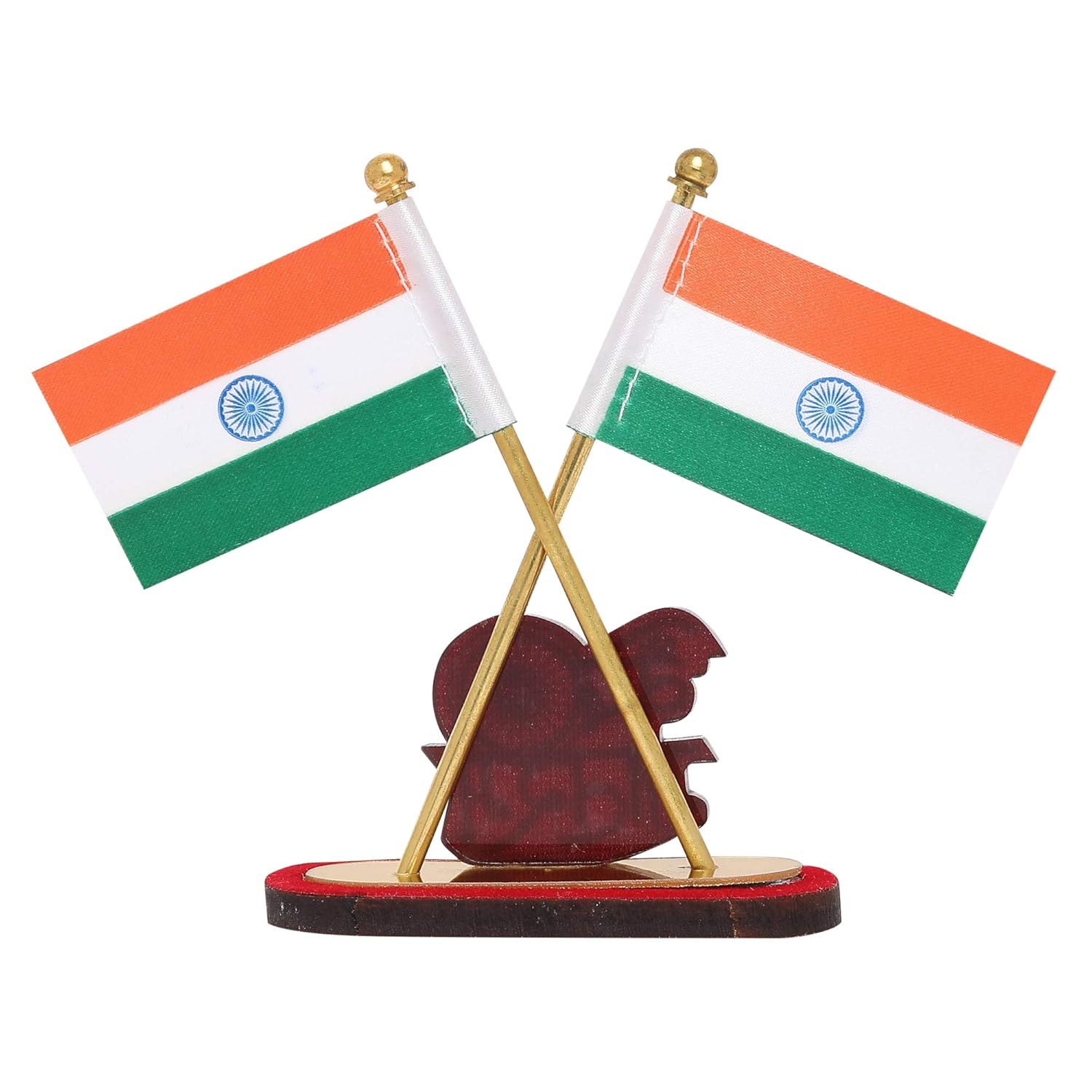 VOILA Vande Mataram Indian Flag for Vehicle (Auto, Car, Bus, Truck) Dashboard and Office Table