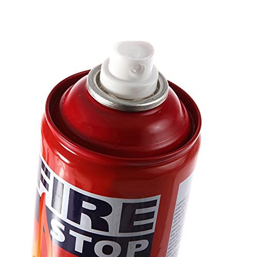 VOILA Fire Stop, Portable & Easy to use Aluminum 500 ml Fire Extinguisher Spray with Stand for Car, Auto, Cab, Taxi, Truck, Bus, Home and Kitchen (Pack of 4)