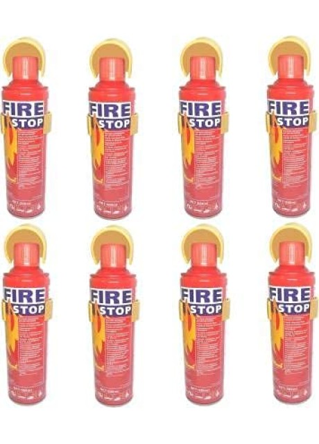 VOILA Fire Stop, Portable & Easy to Use Premium Aluminium 500 ml Fire Extinguisher Spray with Stand for Car, Taxi, Cab, Auto, Bus, Home and Kitchen etc