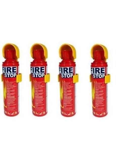 VOILA Fire Stop, Portable & Easy to Use Premium Aluminium 500 ml Fire Extinguisher Spray with Stand for Car, Taxi, Cab, Auto, Bus, Home and Kitchen etc