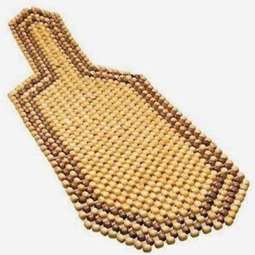 VOILA Wooden Beads Seat Cover for Car, Taxi/Cab, Office Chair etc