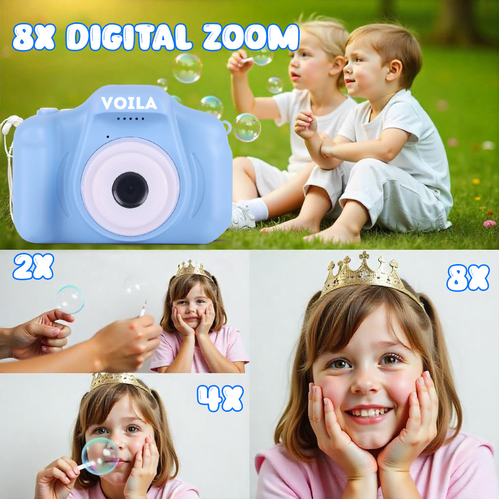 VOILA Digital Camera for Kids HD Picture & 1080P Video Recorder, 2.4 Screen, Perfect Birthday Gift for Boys & Girls