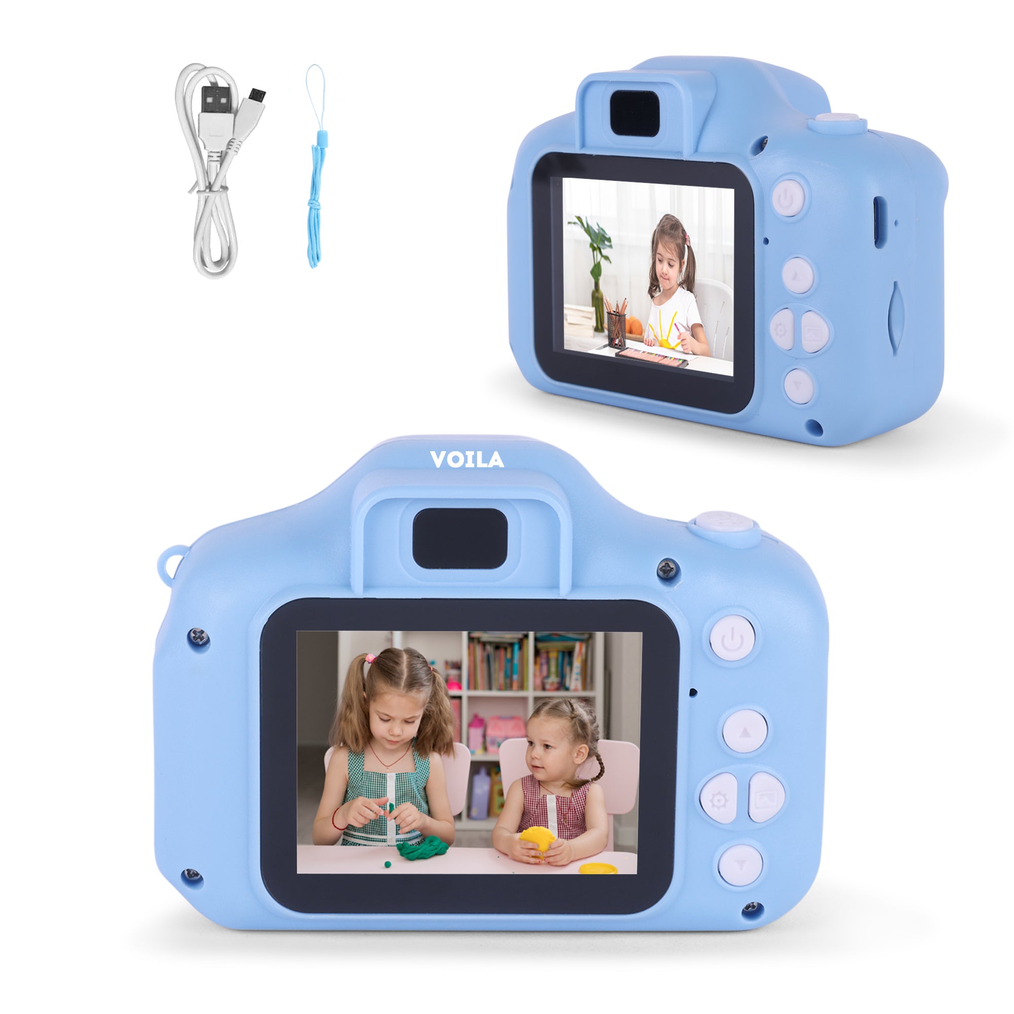 VOILA Digital Camera for Kids HD Picture & 1080P Video Recorder, 2.4 Screen, Perfect Birthday Gift for Boys & Girls