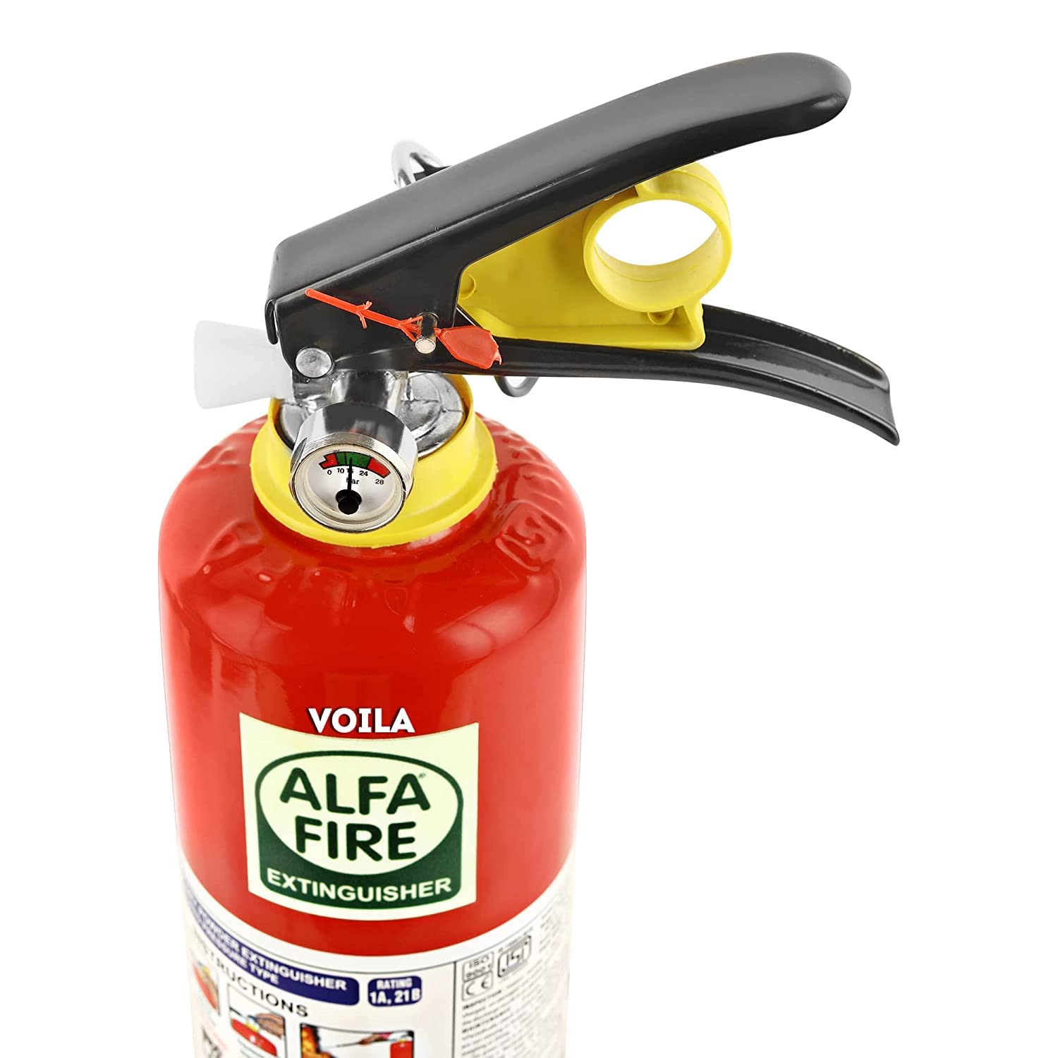VOILA Alpha Fire, ABC Powder Type Fire Extinguisher For Home, Car & Office (1 Kg)