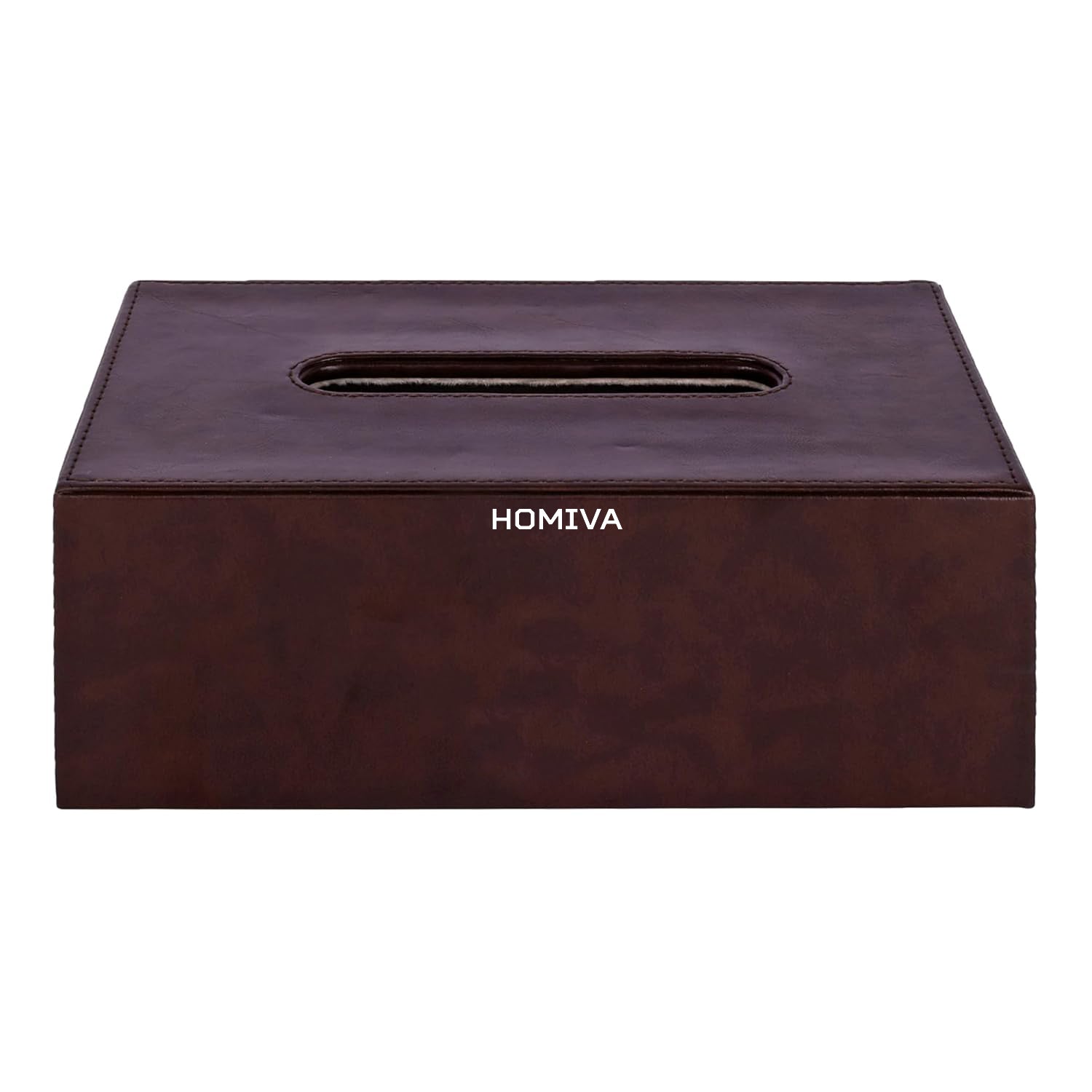 HOMIVA Premium Leatherette Tissue Holder – Stylish & Durable Design for Home, Office, and Car – Easy Access & Refilling