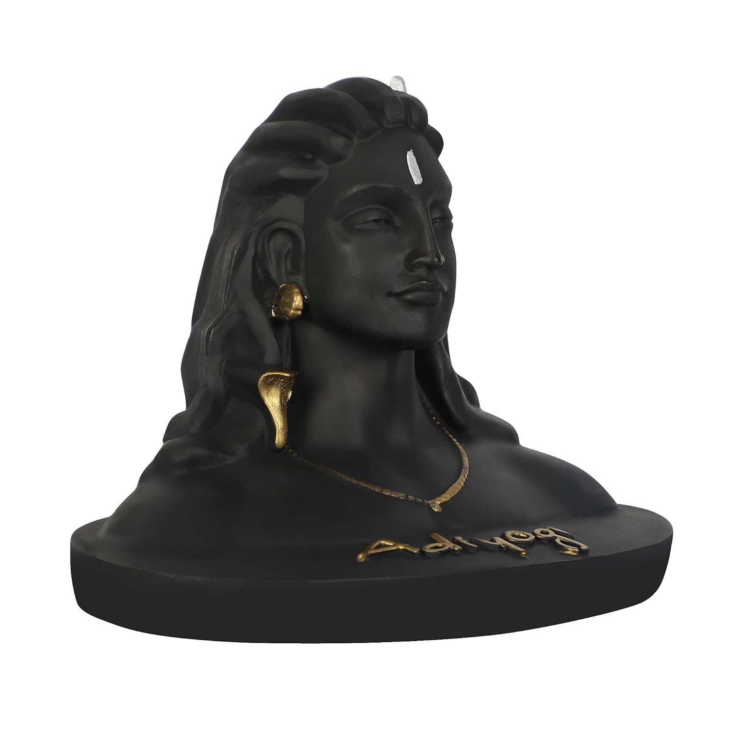 VOILA Lord Adiyogi Shiva Statue (Back) for Car Dashboard, Mandir & Office Decor