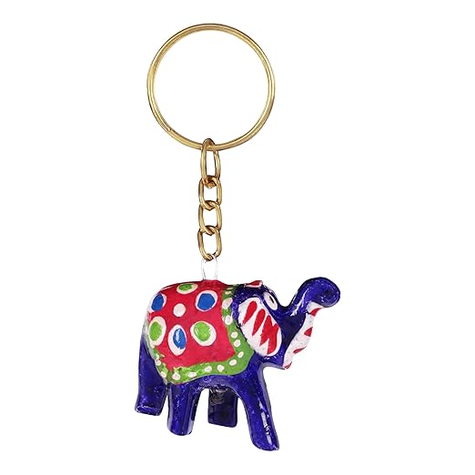 Rajasthani Handicraft Keychains - Beautiful and Vibrant Colors (Set of 5)