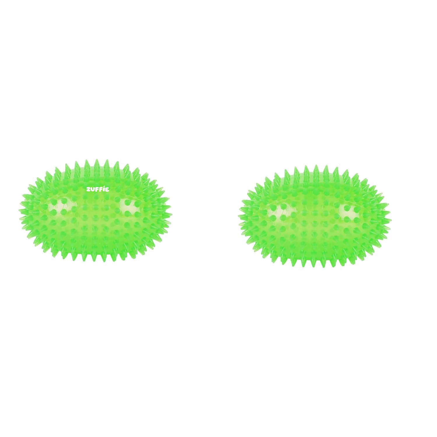 ZUFFIE Spiky Rubber Dog Toy - Durable & Chew-Resistant Fetch Toy - Green