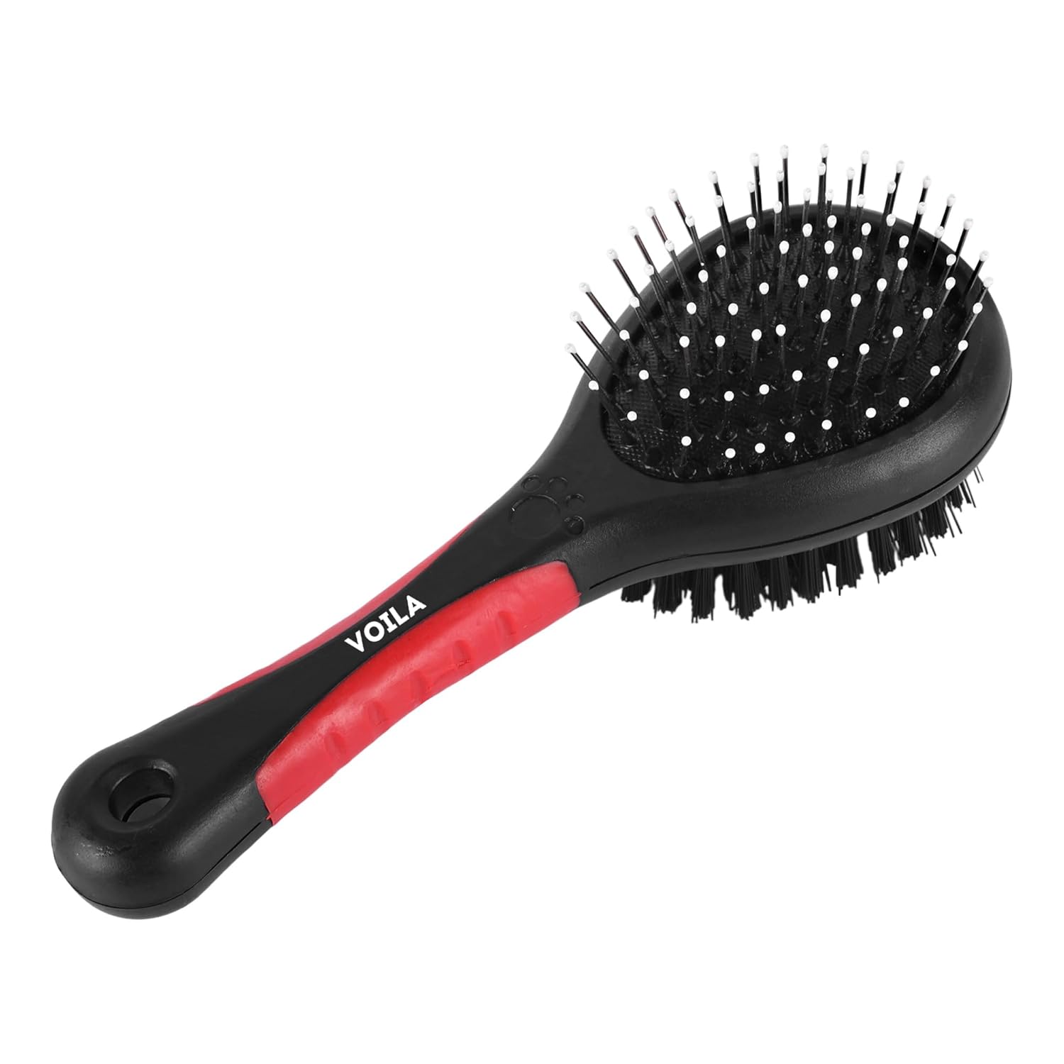 ZUFFIE Pet Brush for Dogs & Cats. Grooming Brush for Pets - Black & Red