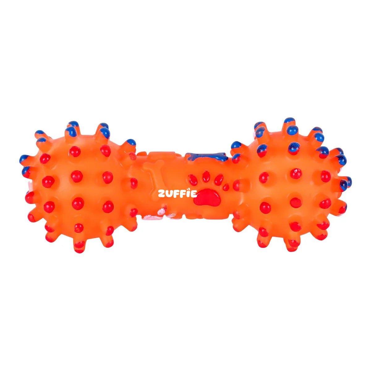 ZUFFIE Pet Dumbbell Toy for Dogs, Small, Medium & Large Breed - Orange
