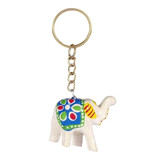Rajasthani Handicraft Keychains - Beautiful and Vibrant Colors (Set of 12)
