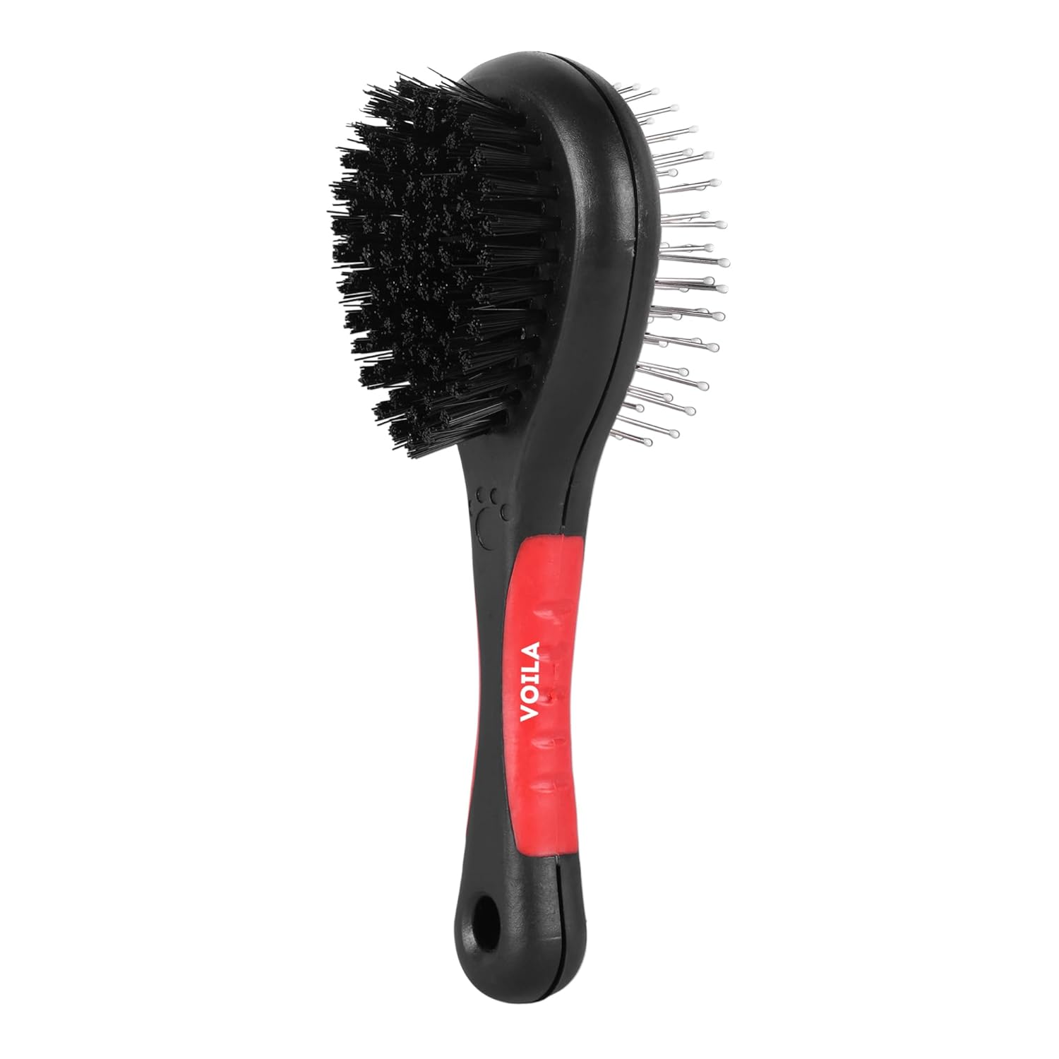 ZUFFIE Pet Brush for Dogs & Cats. Grooming Brush for Pets - Black & Red