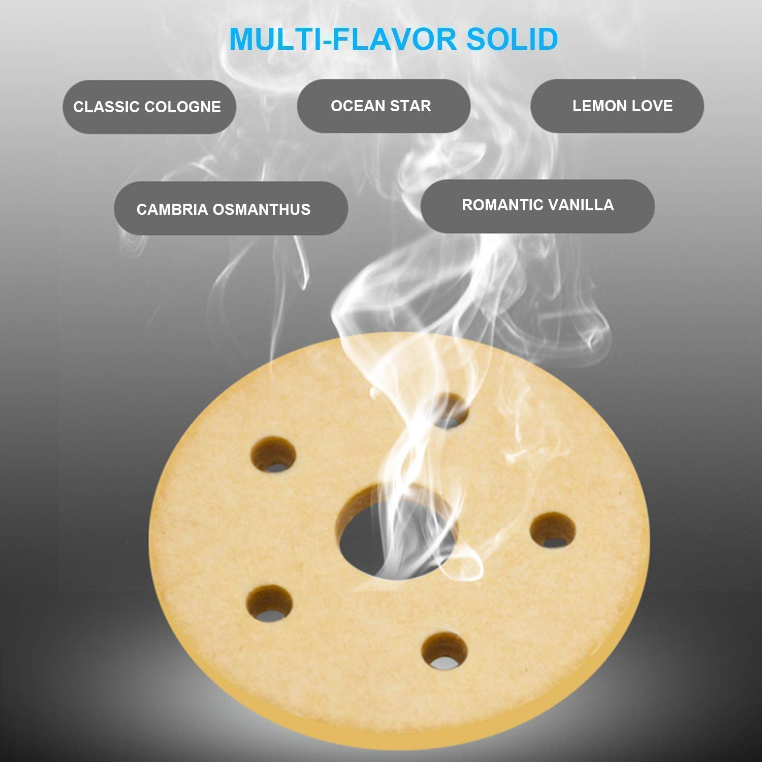 VOILA Solar Powered Air Freshener for Car (Black)