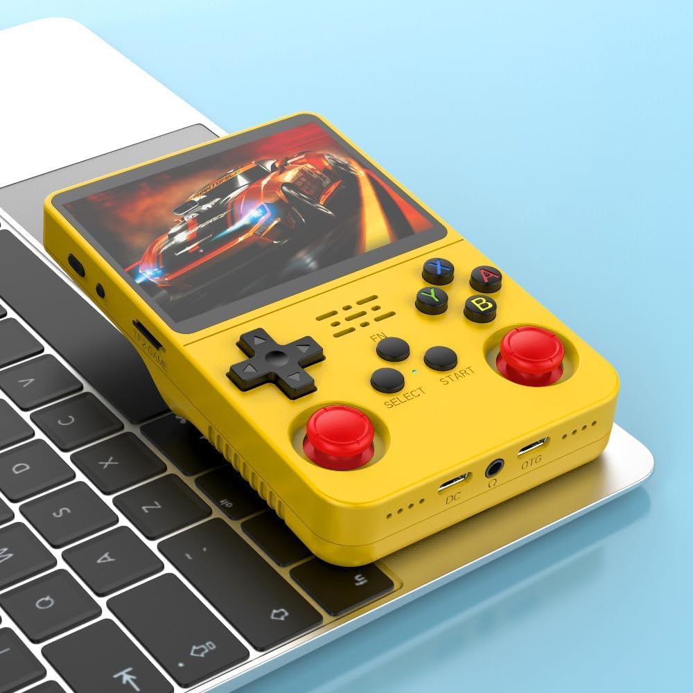 VOILA R36S Handheld Game Console, 3.5-inch Retro Portable Gaming System | Built-in Battery & Handheld Design