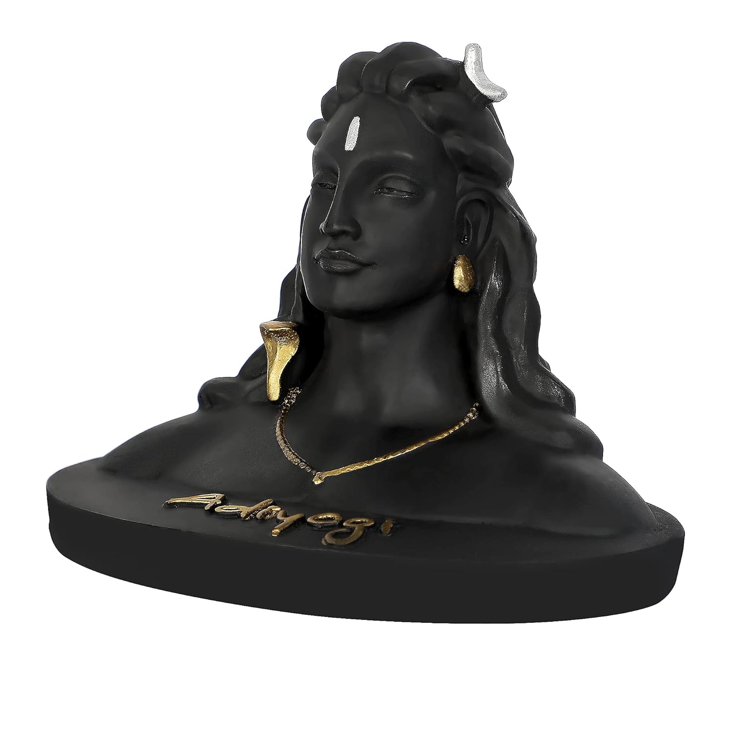 VOILA Lord Adiyogi Shiva Statue (Back) for Car Dashboard, Mandir & Office Decor