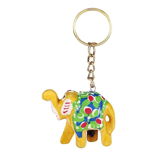 Rajasthani Handicraft Keychains - Beautiful and Vibrant Colors (Set of 6)