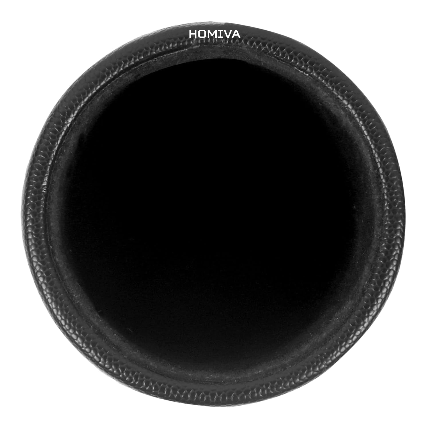 HOMIVA Black Leatherette Pen Holder – Stylish & Functional Desk Organizer for Pens, Pencils & Office Supplies – Ideal for Home, Office & Study