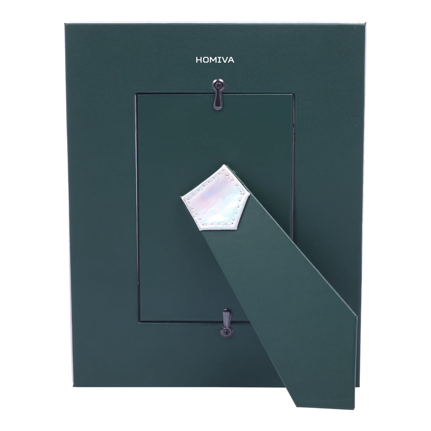 HOMIVA Premium Leatherette Photo Frame, Elegant Decorative Picture Frame – Grey