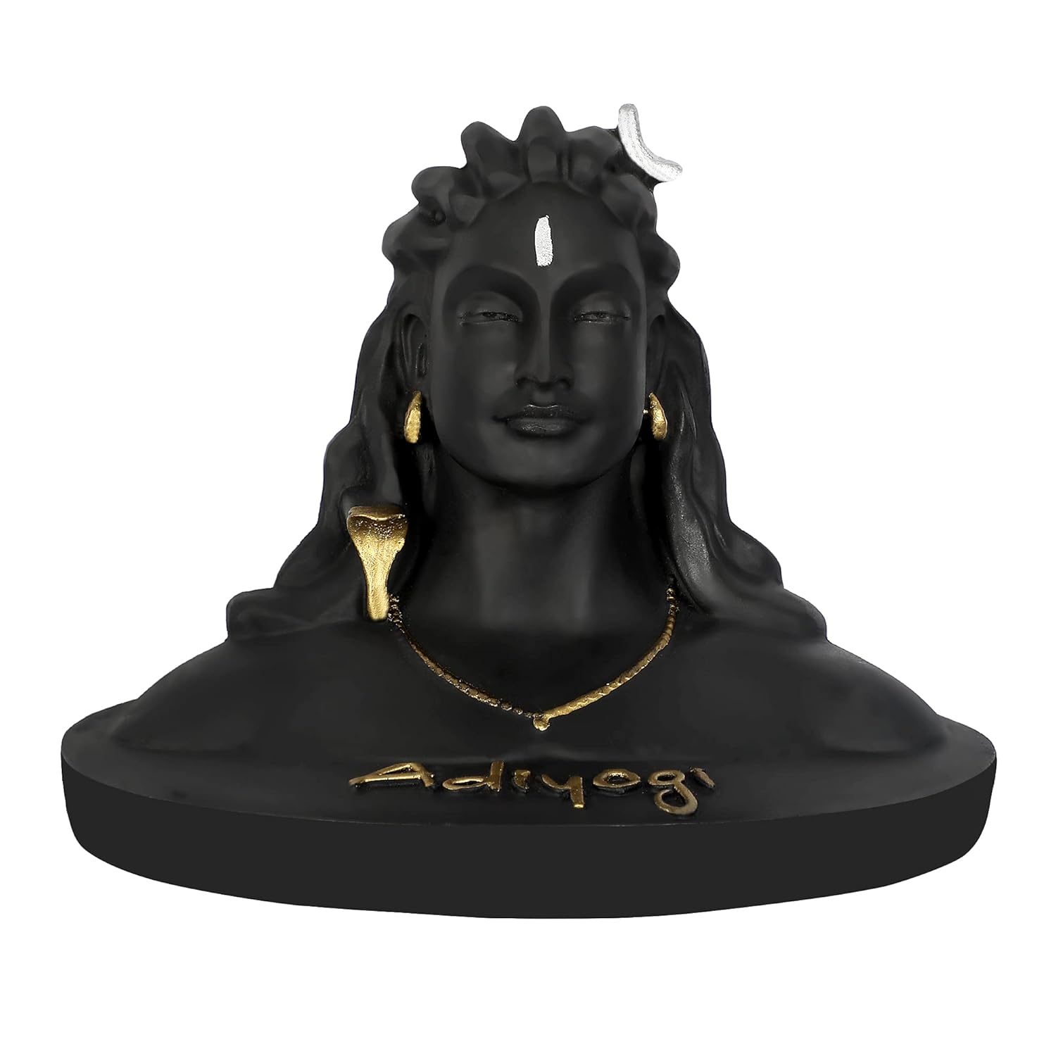 VOILA Lord Adiyogi Shiva Statue (Back) for Car Dashboard, Mandir & Office Decor