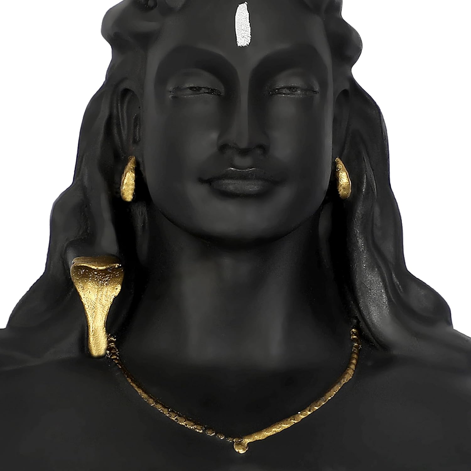 VOILA Lord Adiyogi Shiva Statue (Back) for Car Dashboard, Mandir & Office Decor