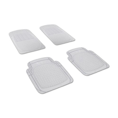 VOILA Set of 4 Soft Premium Rubber Non Slippery Floor Car Foot Mat Accessories, Universal, perfect to all cars