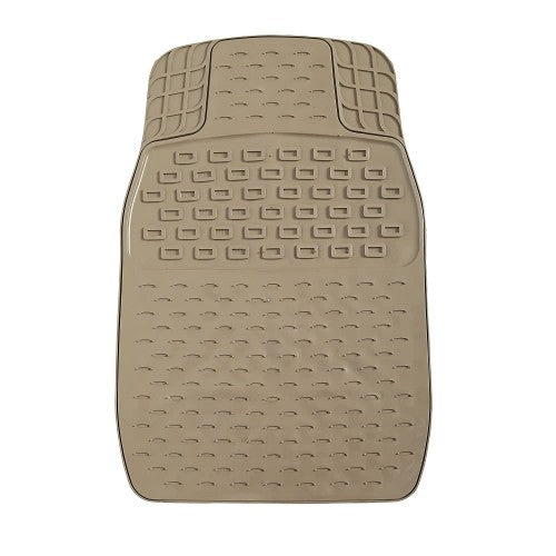 VOILA Set of 4 Soft Premium Rubber Non Slippery Floor Car Foot Mat Accessories, Universal, perfect to all cars