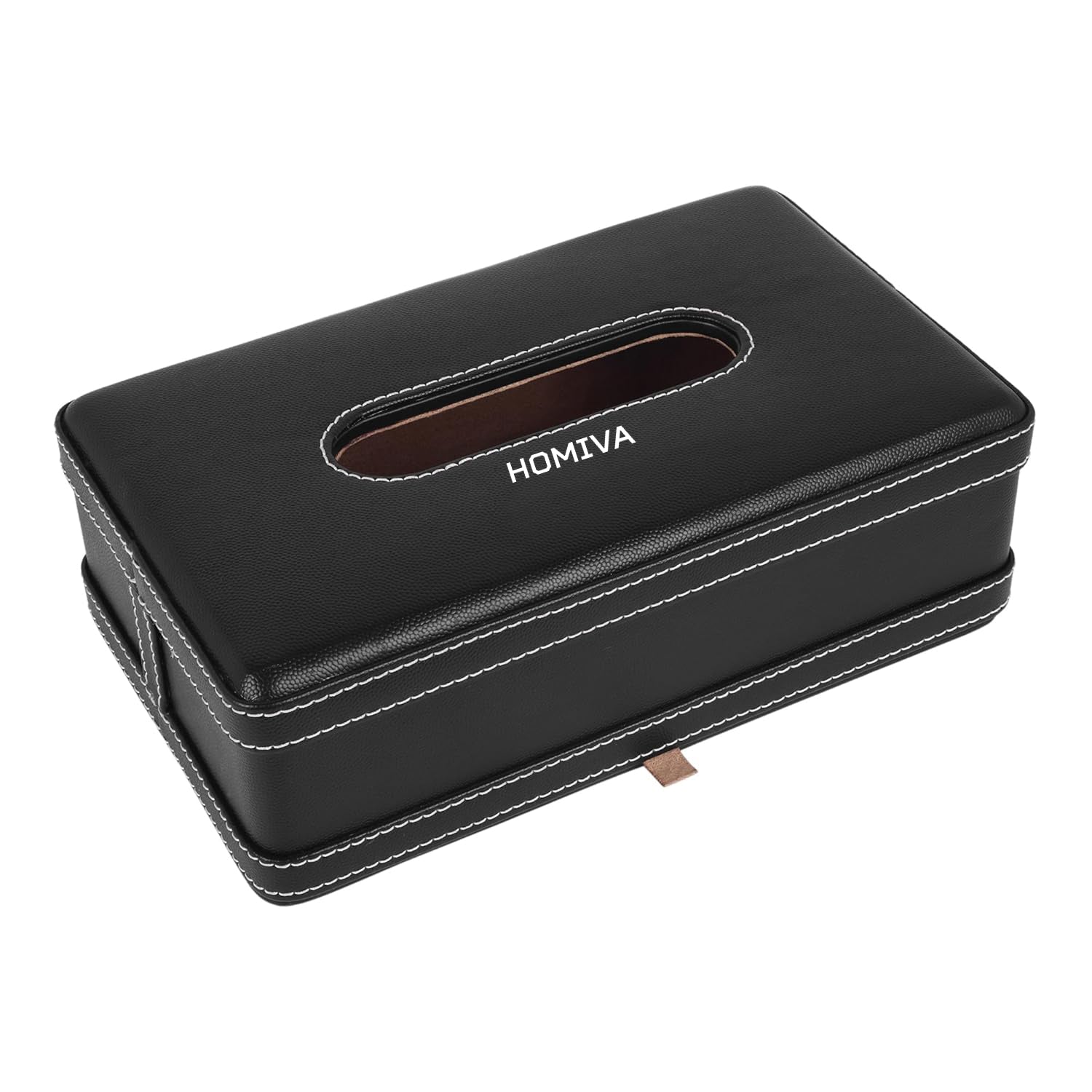 HOMIVA Large Leatherette Tissue Box – Stylish & Durable Holder for Home, Office & Car