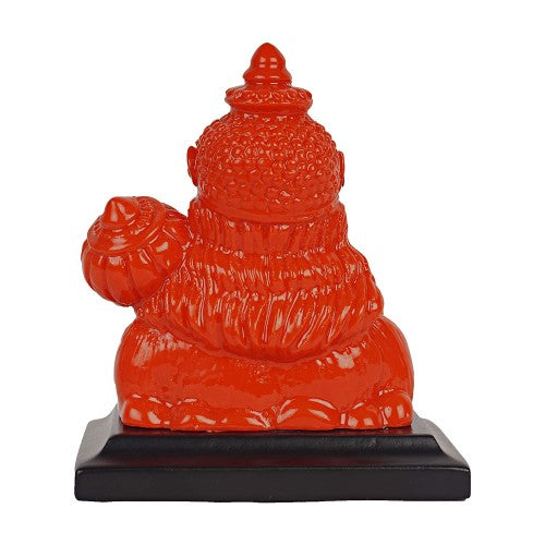 VOILA Lord Hanuman Statue (Orange) – Perfect for Vehicle (Auto/Car/Bus/Truck) Dashboard, Home Temple & Office Decor