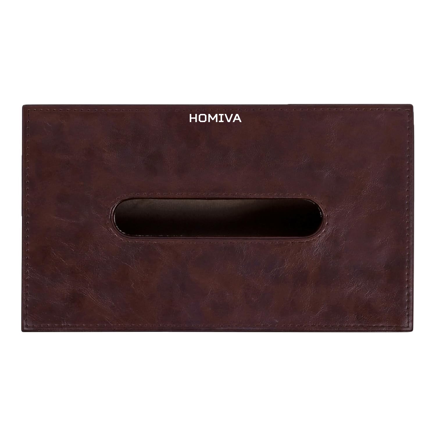 HOMIVA Premium Leatherette Tissue Holder – Stylish & Durable Design for Home, Office, and Car – Easy Access & Refilling