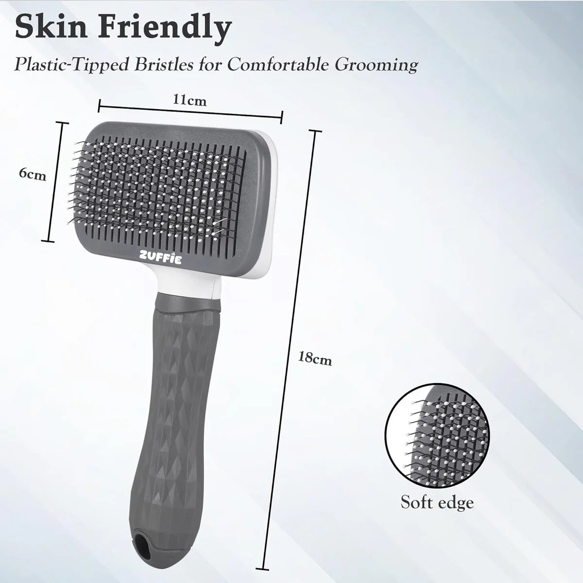 ZUFFIE Grooming Hair Comb for Dogs for Small, Medium, Large Size Pets - Multicolor