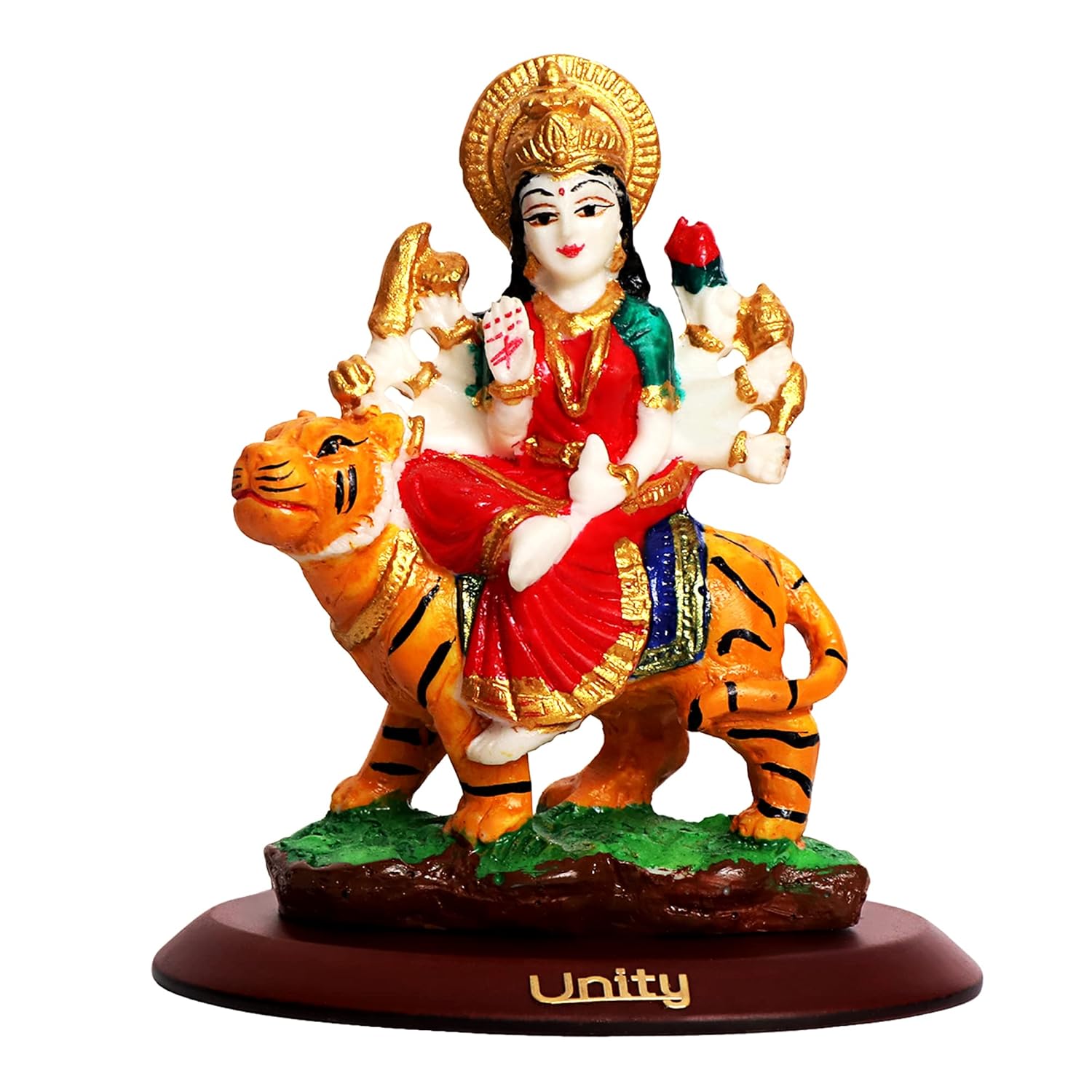 VOILA Maa Durga, Maa Sherawali Idol for Vehicle (Auto/Car/Bus/Truck) Dashboard, Mandir & Office Table