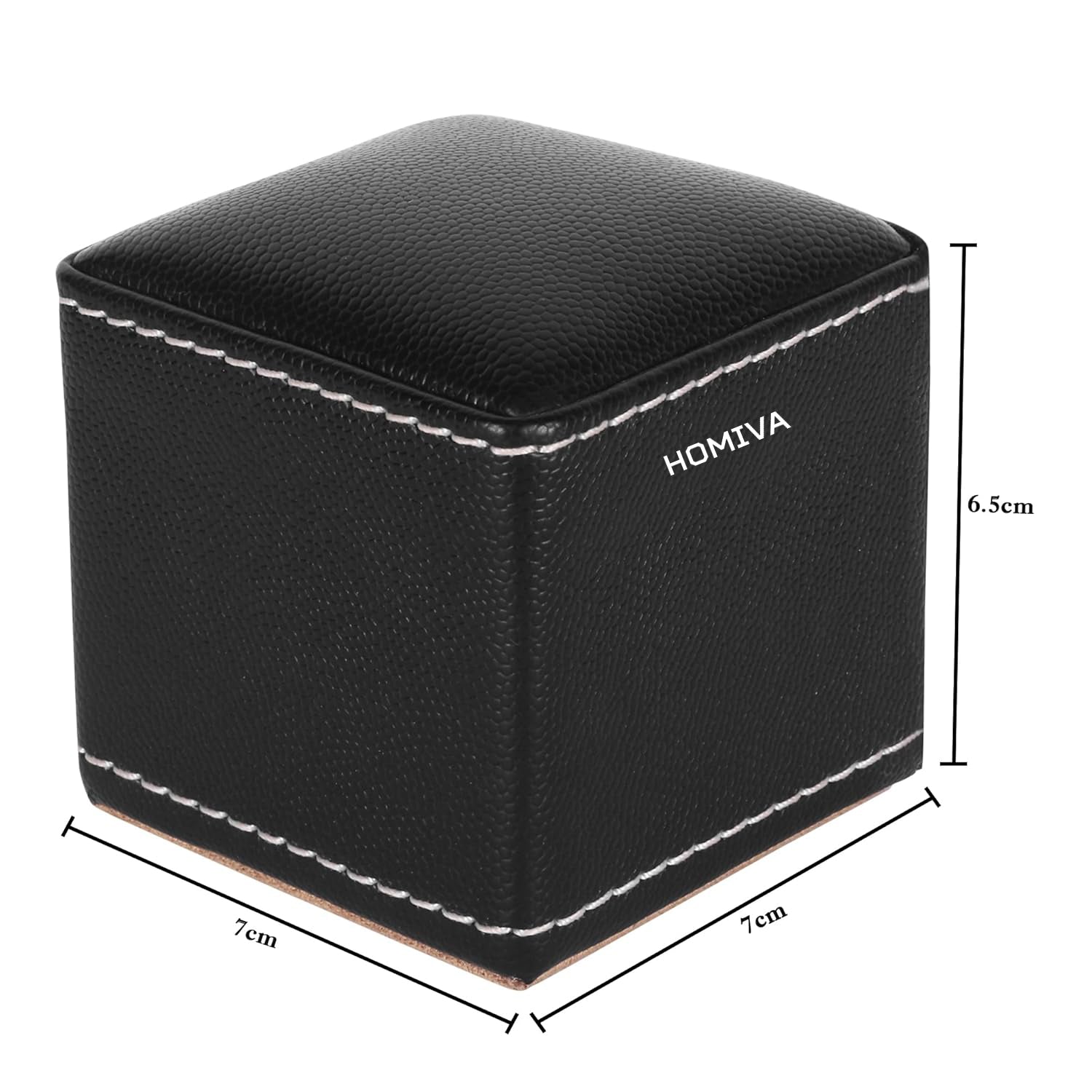 HOMIVA Black Leatherette Paper Weight, Stylish & Durable Desk Accessory for Office & Home, Elegant Design to Keep Papers Secure