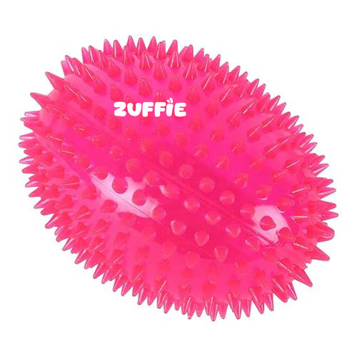ZUFFIE Spiky Rubber Dog Toy, Durable and Chew-Resistant, Safe, Bouncy Fetch For Medium, Large & Extra Large Dogs