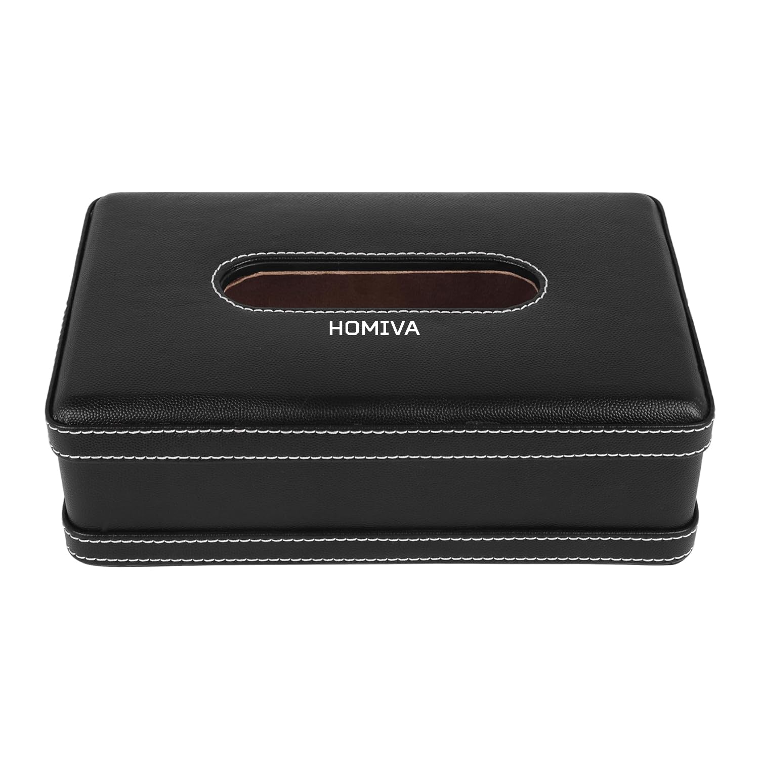 HOMIVA Large Leatherette Tissue Box – Stylish & Durable Holder for Home, Office & Car