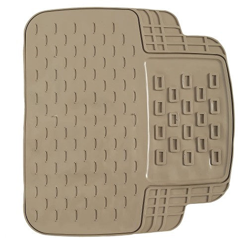 VOILA Set of 4 Soft Premium Rubber Non Slippery Floor Car Foot Mat Accessories, Universal, perfect to all cars