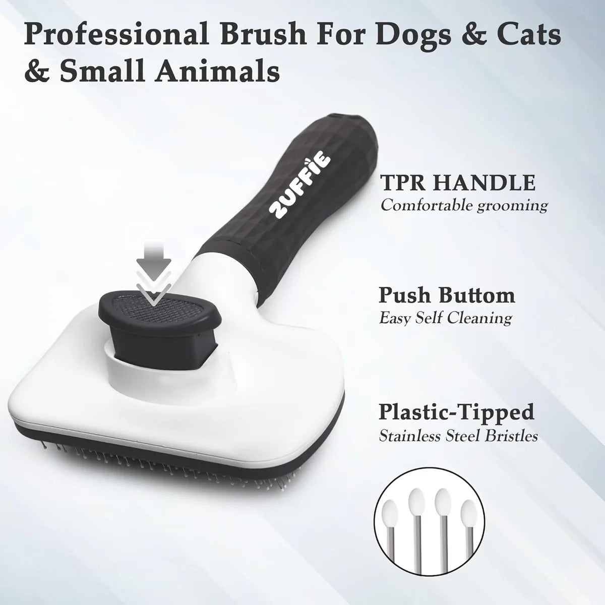 ZUFFIE Grooming Hair Comb for Dogs for Small, Medium, Large Size Pets - Multicolor