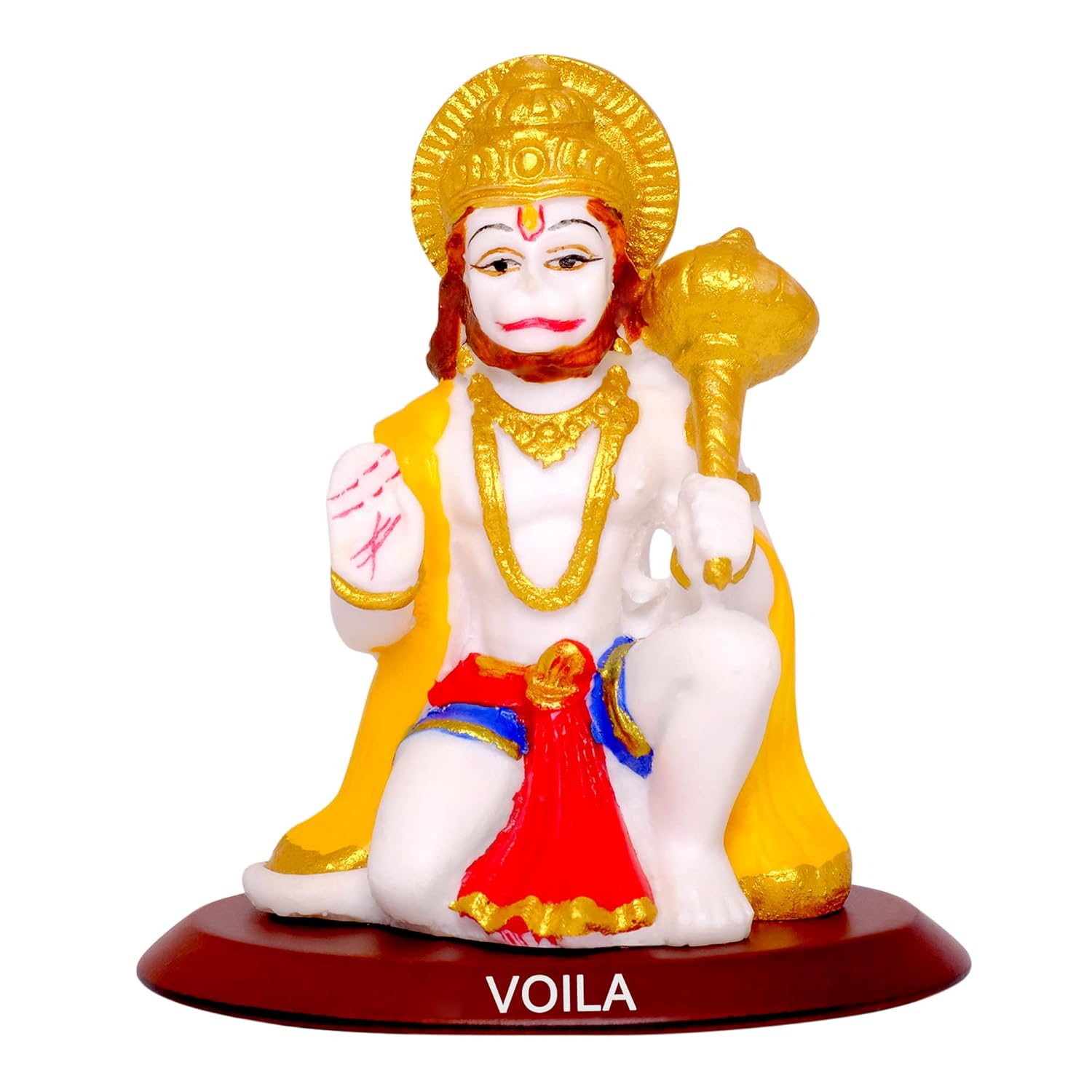VOILA Lord Hanuman Statue for Vehicle (Auto/Car/Bus/Truck) Dashboard, Mandir & Office Table
