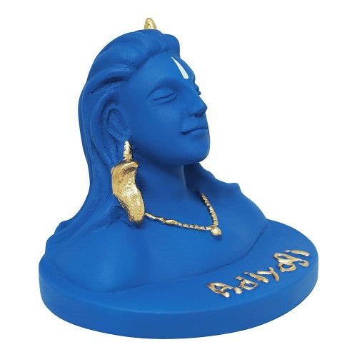 VOILA Adiyogi Mahadev Idol (Blue) – for Mandir, Vehicle (Auto/Car/Bus/Truck) Dashboard & Office Decor