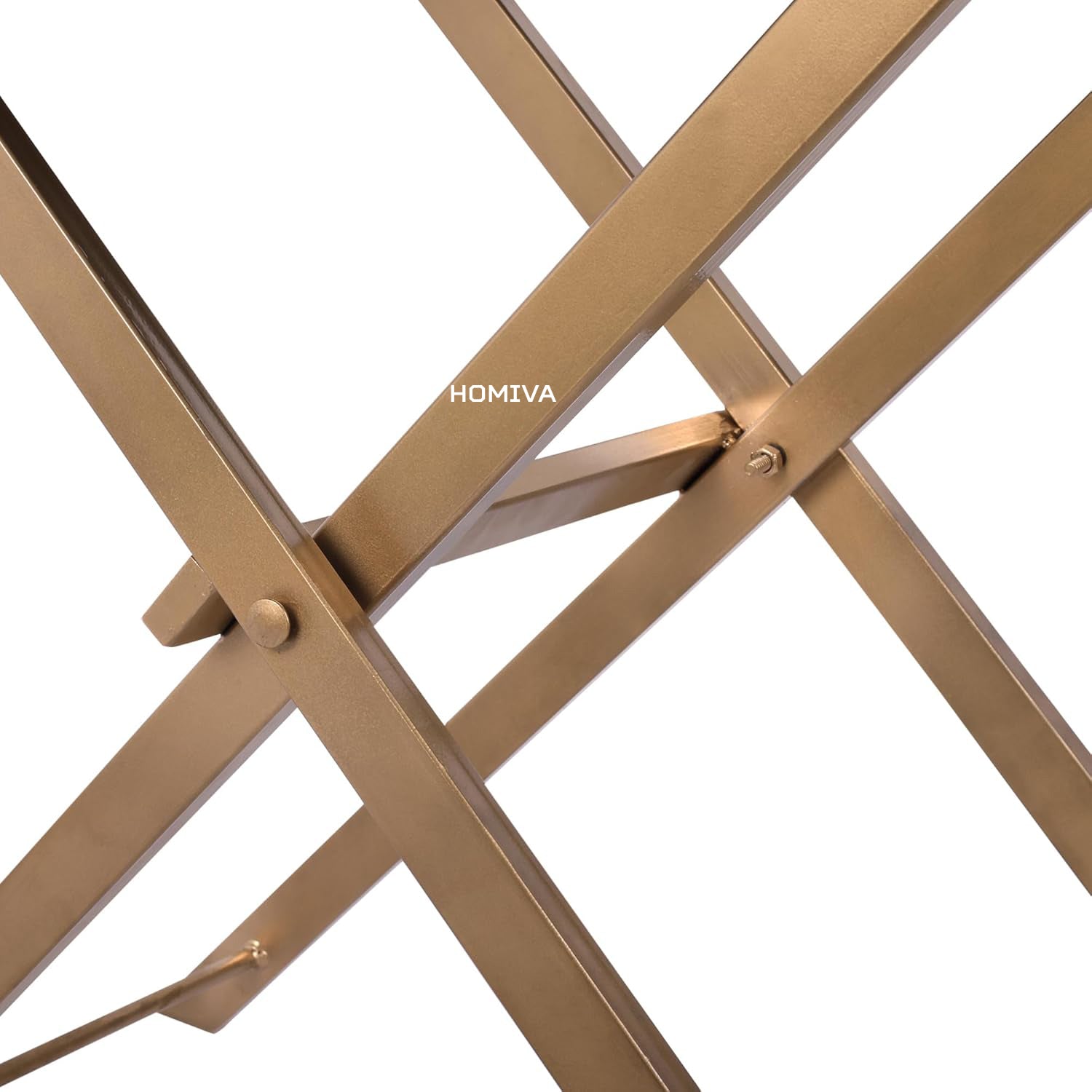 HOMIVA Premium Leatherette Serving Tray with Sturdy Stand – Stylish & Functional for Home, Kitchen, and Coffee Table