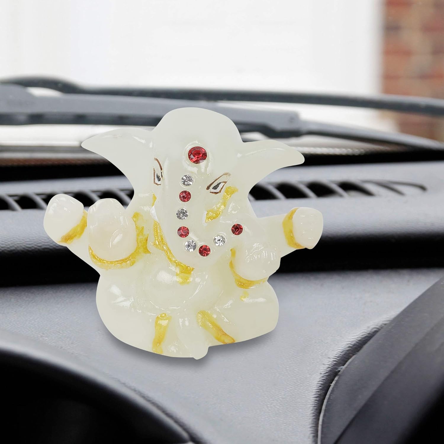VOILA Ganesh Idol for Gift Home Decor, Pooja Room & Car Dashboard Accessories