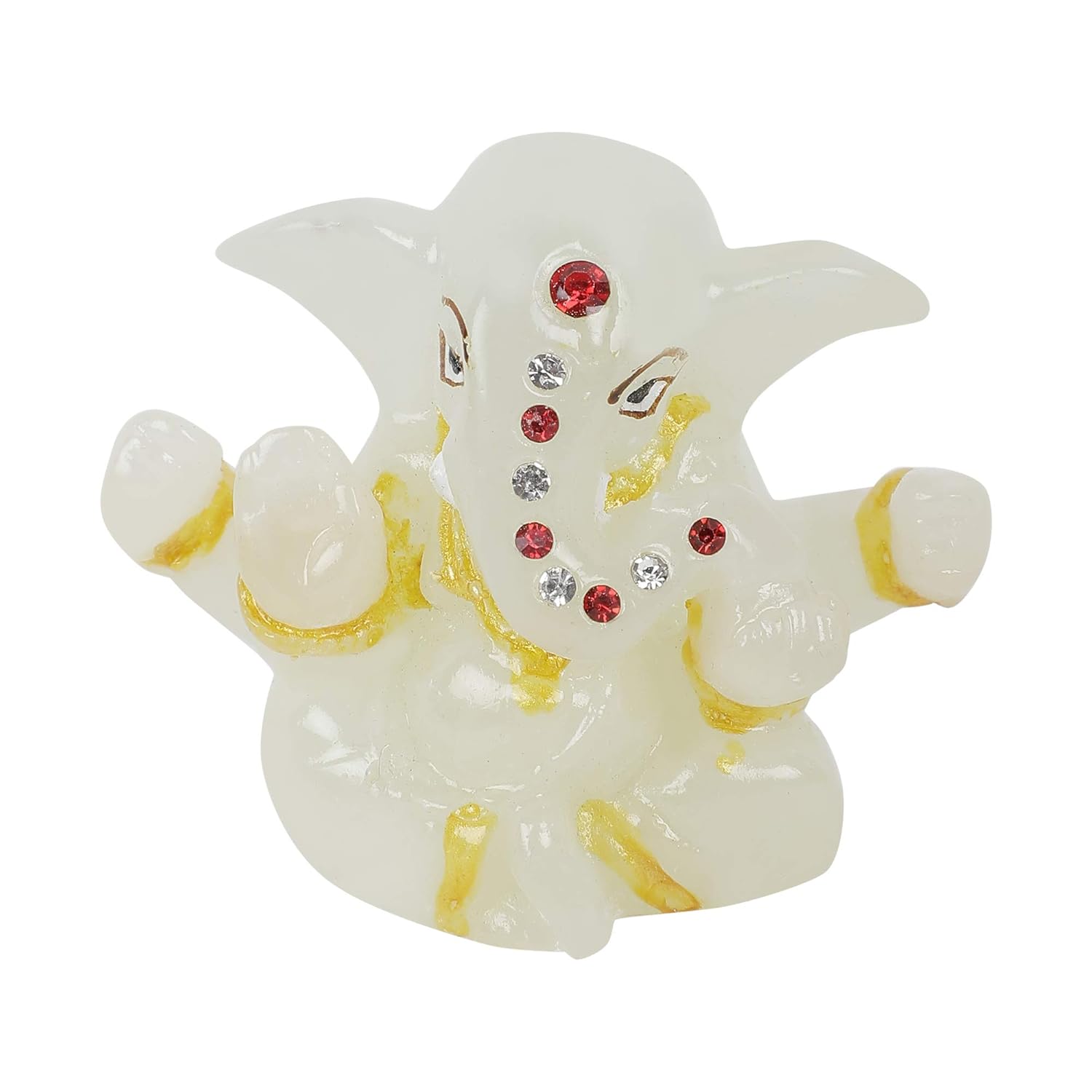 VOILA Ganesh Idol for Gift Home Decor, Pooja Room & Car Dashboard Accessories