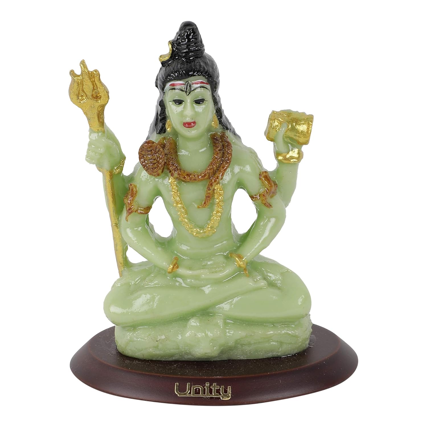 VOILA Lord Shiva Idol Mahadev Statue for Vehicle (Auto/Car/Bus/Truck) Dashboard, Mandir & Office Table