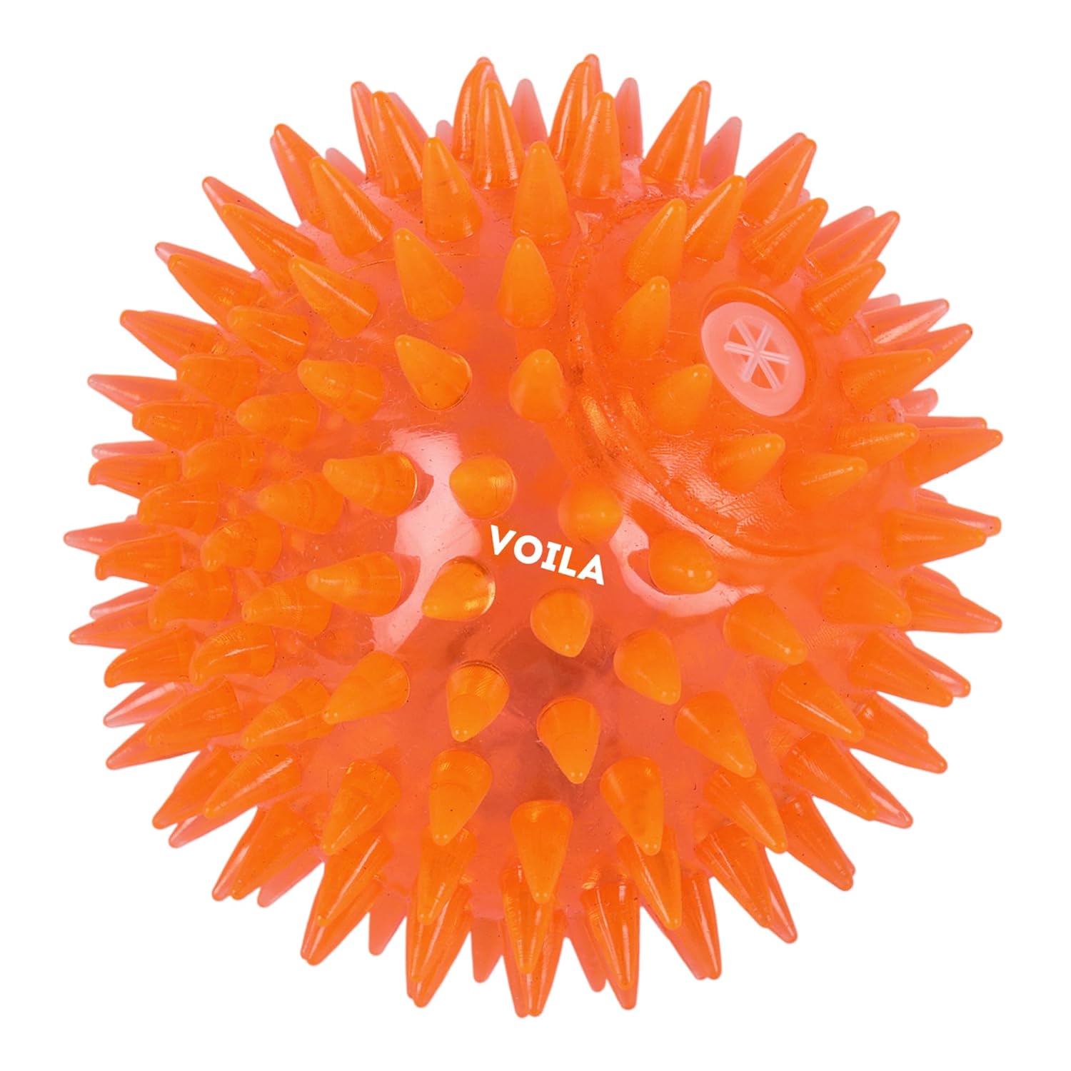 ZUFFIE Spiky Dog Toy Interactive, Durable Rubber Ball for Dogs, Safe, Chew-Resistant Toy, Perfect for Teething, Fetch, & Playtime
