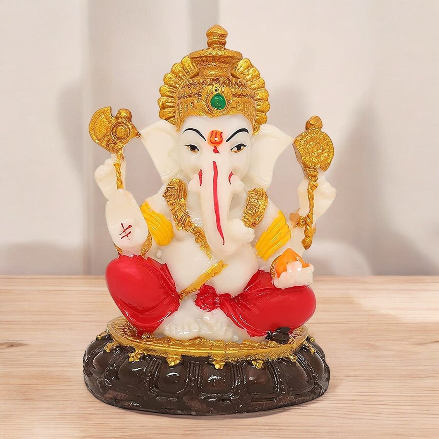 VOILA Lord Ganesha Idol for Car Dashboard, Home Decor, Living Room & Pooja Room